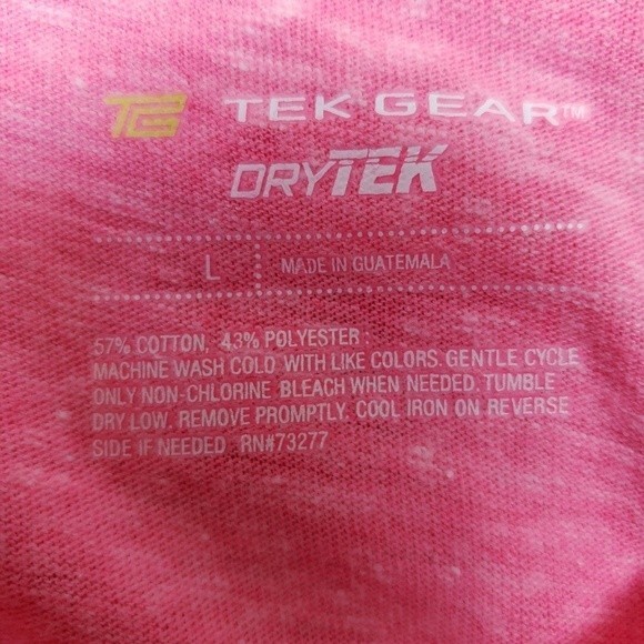 Tek Gear Pink Long Sleeve Tee L - Picture 6 of 6